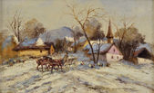 V zime na dedine