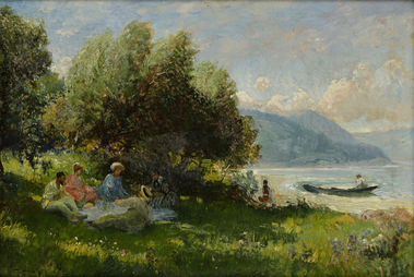 Piknik pri jazere.