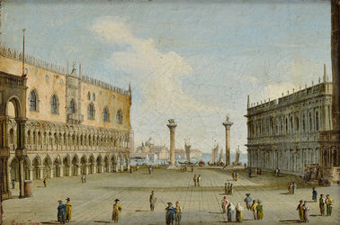 Piazzetta v Benátkach