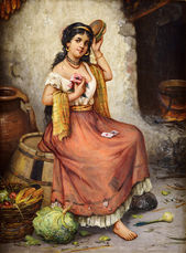 Žena s tamburínou