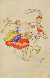 Tancujúci pár (Ilustrácia)
