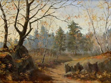 Na okraji jesenného lesa