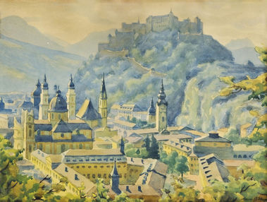 Pohľad na Salzburg
