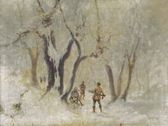 Poľovníci v zime