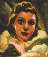 Portrét dámy (Nora) (obojstranne maľované)