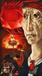 Ilustrácia ku knihe Príbeh doktora Fausta (Faustova dielňa)