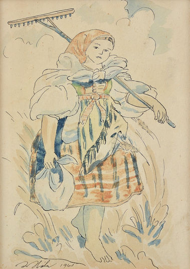 Dievča s hrabľami