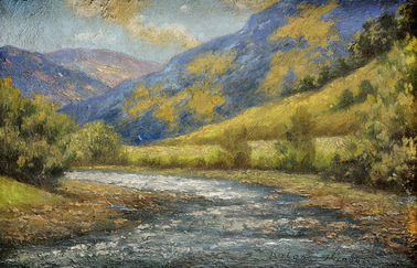 Rieka Poprad na jeseň