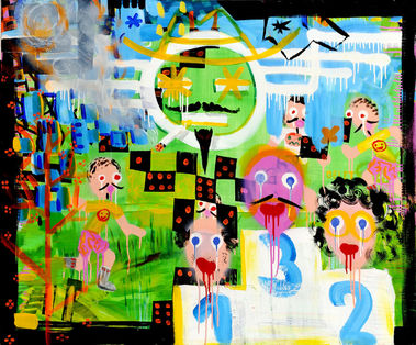 Športovo-fajčiarsko-biblický motív