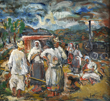 Pred železničnou staničkou