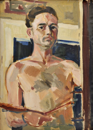 Autoportrét (Pred stojanom)