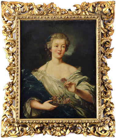 Portrét ženy s košíkom