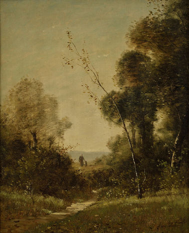 Žena s dieťaťom (Na lesnej ceste)