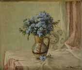 Zátišie s kyticou orgovánov