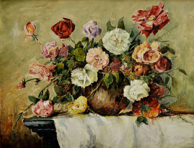 Kytica ruží vo váze