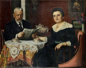 Dvojportrét pána Szásza s manželkou