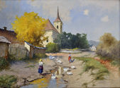 Dve husiarky pri potoku