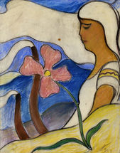 Žena a kvet