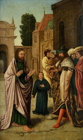 Kristus pred chrámom