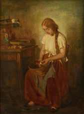Dievča v kuchyni