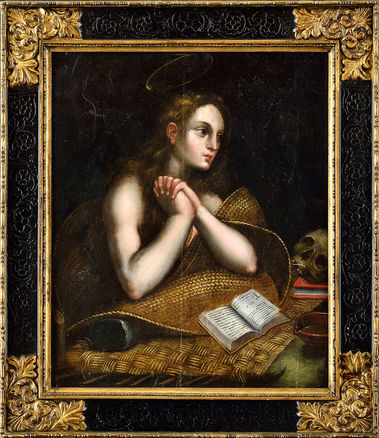 Rozjímajúca Mária Magdaléna (Vanitas)