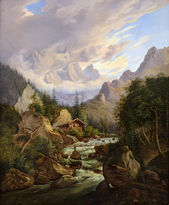 Chata pri horskej rieke