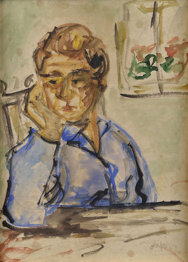 Autoportrét (S podopretou hlavou)