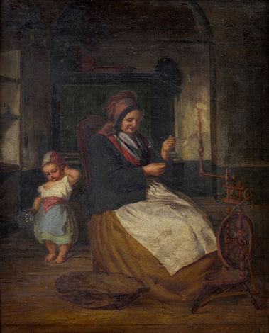 Priadka s dieťaťom