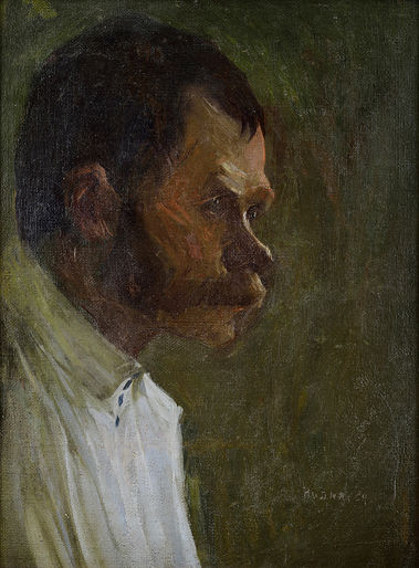 Portrét muža z profilu