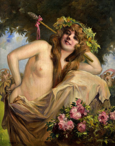 Alegorický poloakt ženy