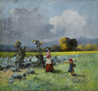 Žena s dieťaťom (V práci)