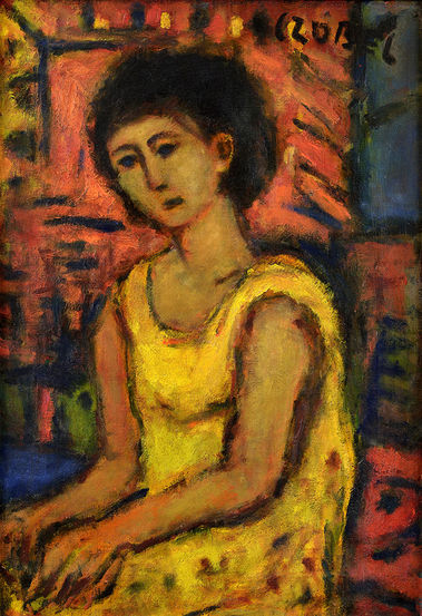 Dievča v žltých šatoch