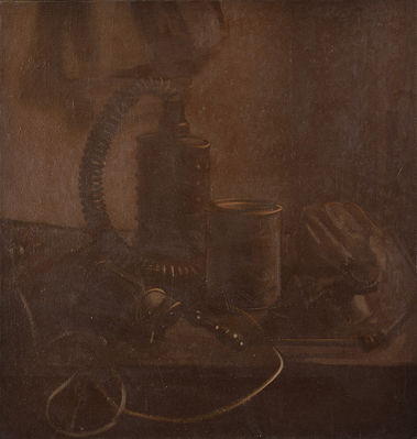 Zátišie s vodnou fajkou