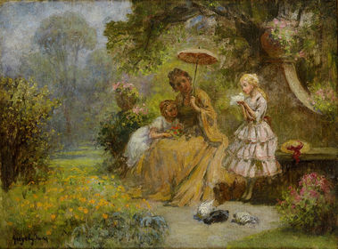 Matka s dcérami (V parku)