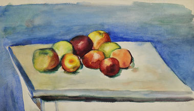 Zátišie s jabĺčkami