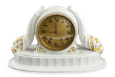 Porcelánové komodové hodiny - Roh hojnosti