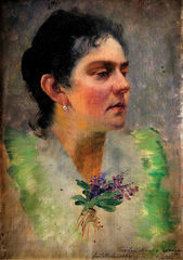 Portrét Miri Czóbel - sestry Ladislava Mednyánszkeho