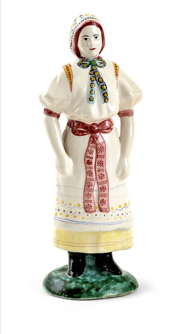 Dievča v kroji - Modra