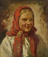 Dievča v červenej šatke