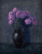 Kytica na tmavom pozadí