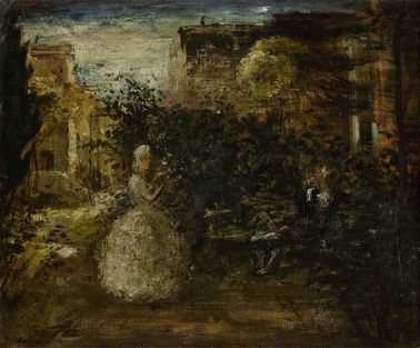 Rokoková záhradná scéna