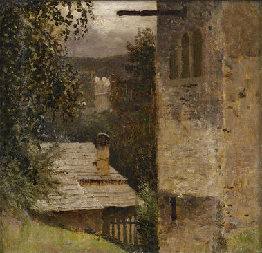 Pohľad zo zvonice v Strážkach