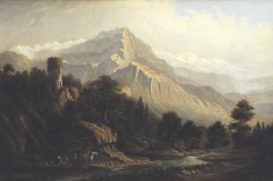 Vysokorská krajina s hradom