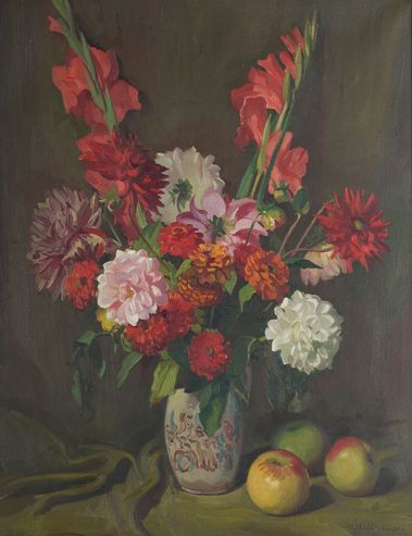 Kytica s gladiolami (Kvety)