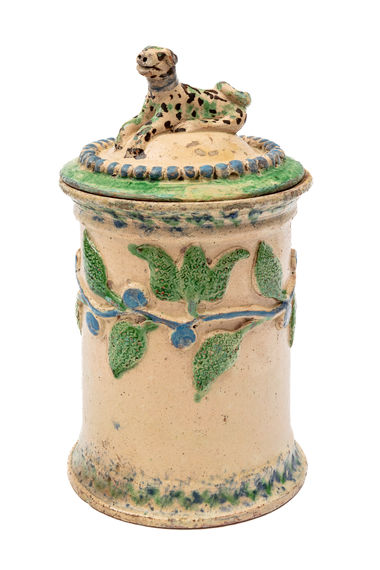 Talianska (?) nádoba na tabak s vrchnákom (resp. lekárnická nádoba)