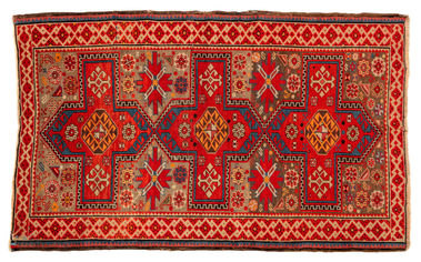 Koberec orientálny – červeno-modrý