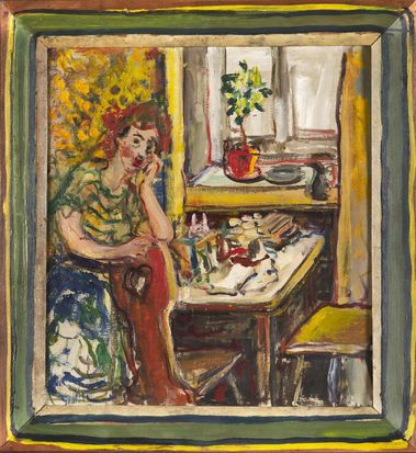 Giza pri práci (Pri výzdobe gombíkov)