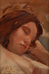 Portrét spiacej umelcovej manželky
