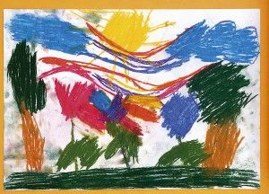 Rodina so žltým slnkom