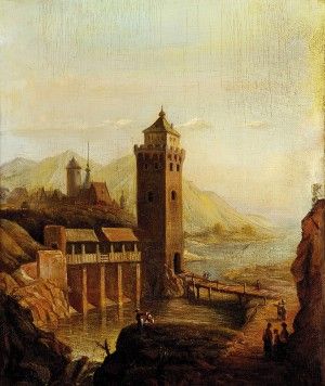 Pohľad na stredoveké mestečko